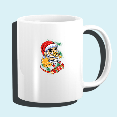 κουπα με print skating santa